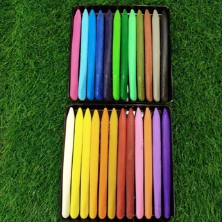 مداد شمعی/پاستل 24 رنگ قلمی