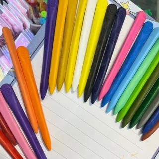 مداد شمعی/پاستل 24 رنگ قلمی