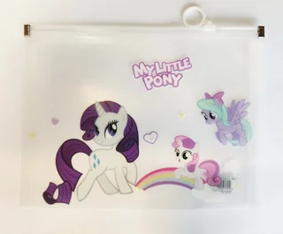 پوشه / کاور شیشه ای زیپ دار فانتزی A5