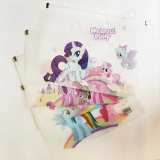 پوشه / کاور شیشه ای زیپ دار فانتزی A5