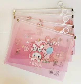 پوشه / کاور شیشه ای زیپ دار فانتزی A5