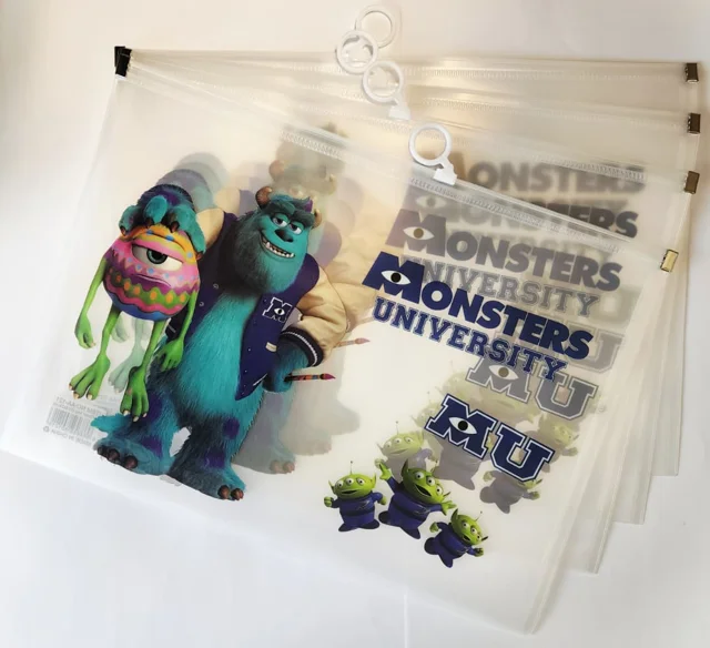 پوشه / کاور شیشه ای زیپ دار فانتزی A4