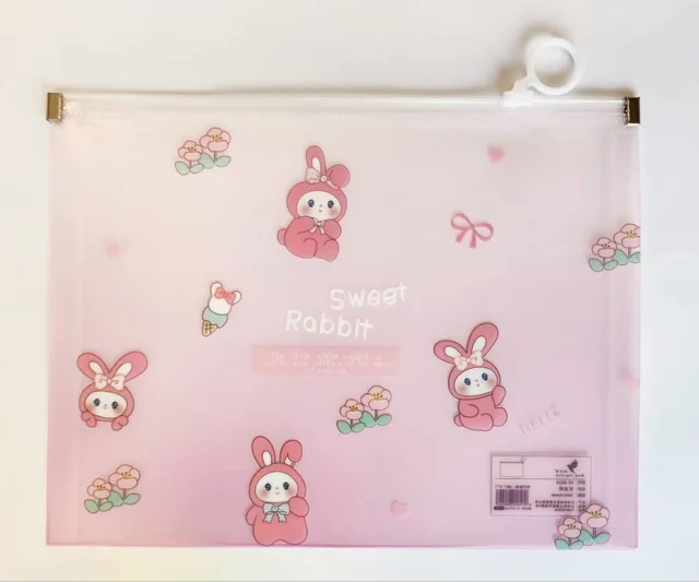 پوشه / کاور شیشه ای زیپ دار فانتزی A5