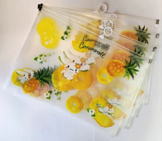 پوشه / کاور شیشه ای زیپ دار فانتزی A4