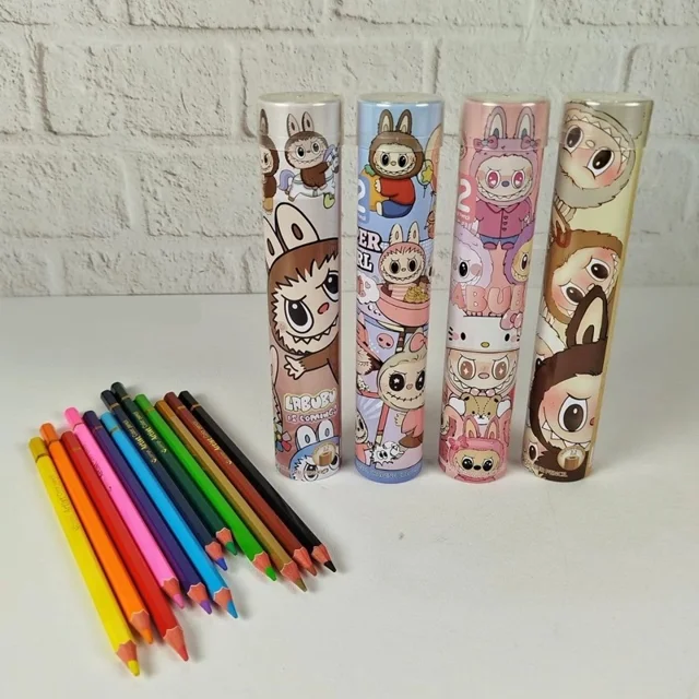 مداد رنگی 12 رنگ فانتزی باکس فلزی