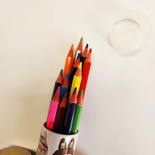 مداد رنگی 12 رنگ فانتزی باکس فلزی