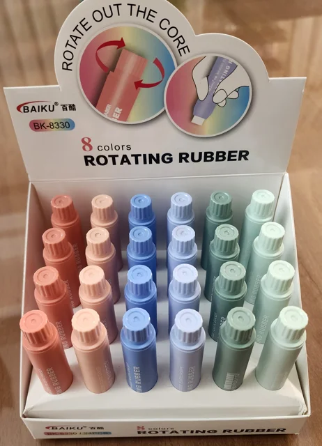 پاک کن پیچی در شش رنگ