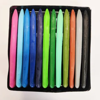 مداد شمعی/پاستل 24 رنگ قلمی