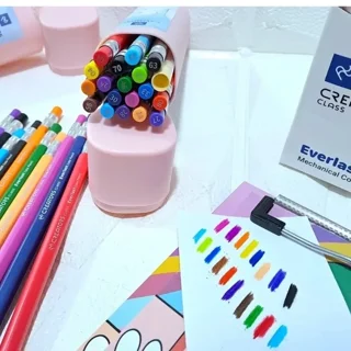 مداد رنگی 12 رنگ بینهایت کریتورز کلاس مدل اتودی