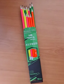 مداد سیاه چوبی HB - مداد مدرسه - ALFRED